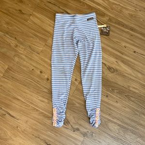 Matilda Jane ruched striped leggings